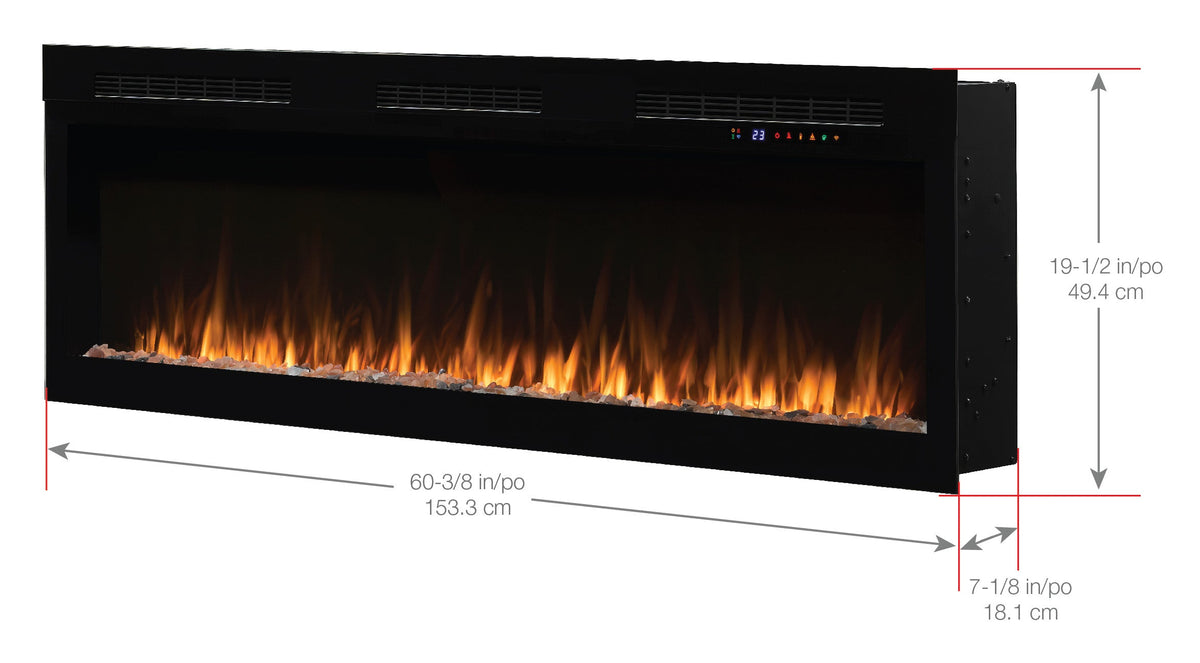 Dimplex Vital Sense 60" Built-in Linear Electric Fireplace