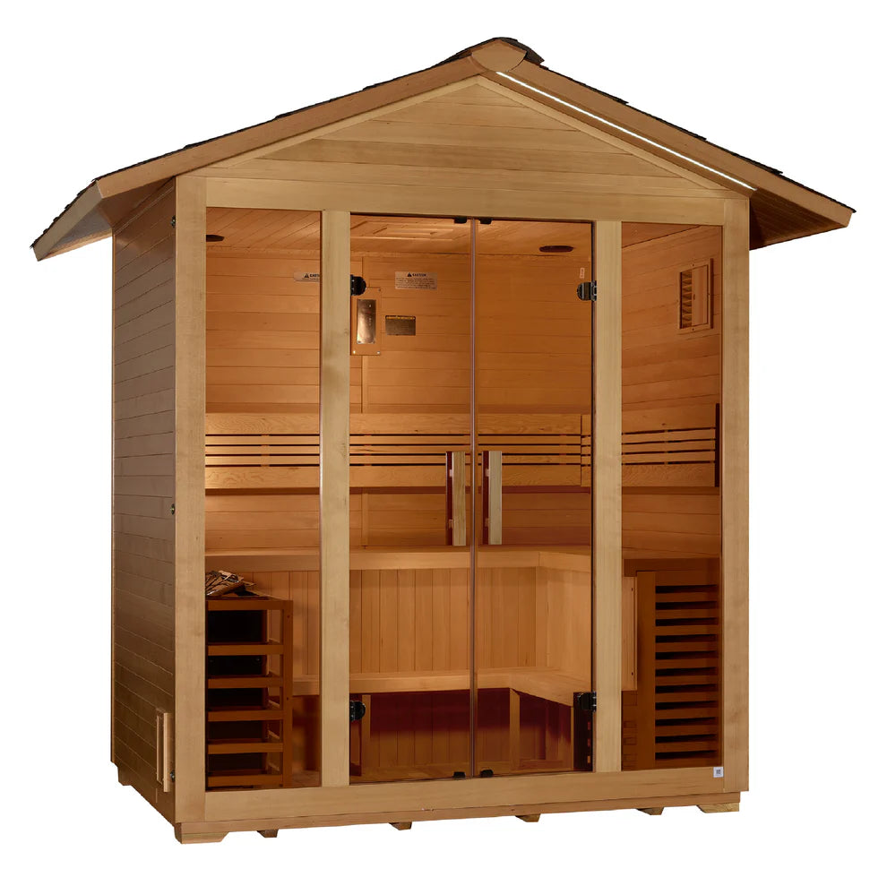 Golden Designs "Vorarlberg" 5 Person Traditional Outdoor Sauna (GDI-8105-01)