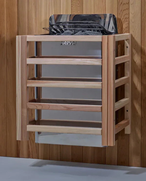 Golden Designs Gargellen Hybrid (PureTech™ Full Spectrum IR or Traditional Stove) Outdoor Sauna – Canadian Hemlock | GDI-8125-01 Gargellen | 5 Persons