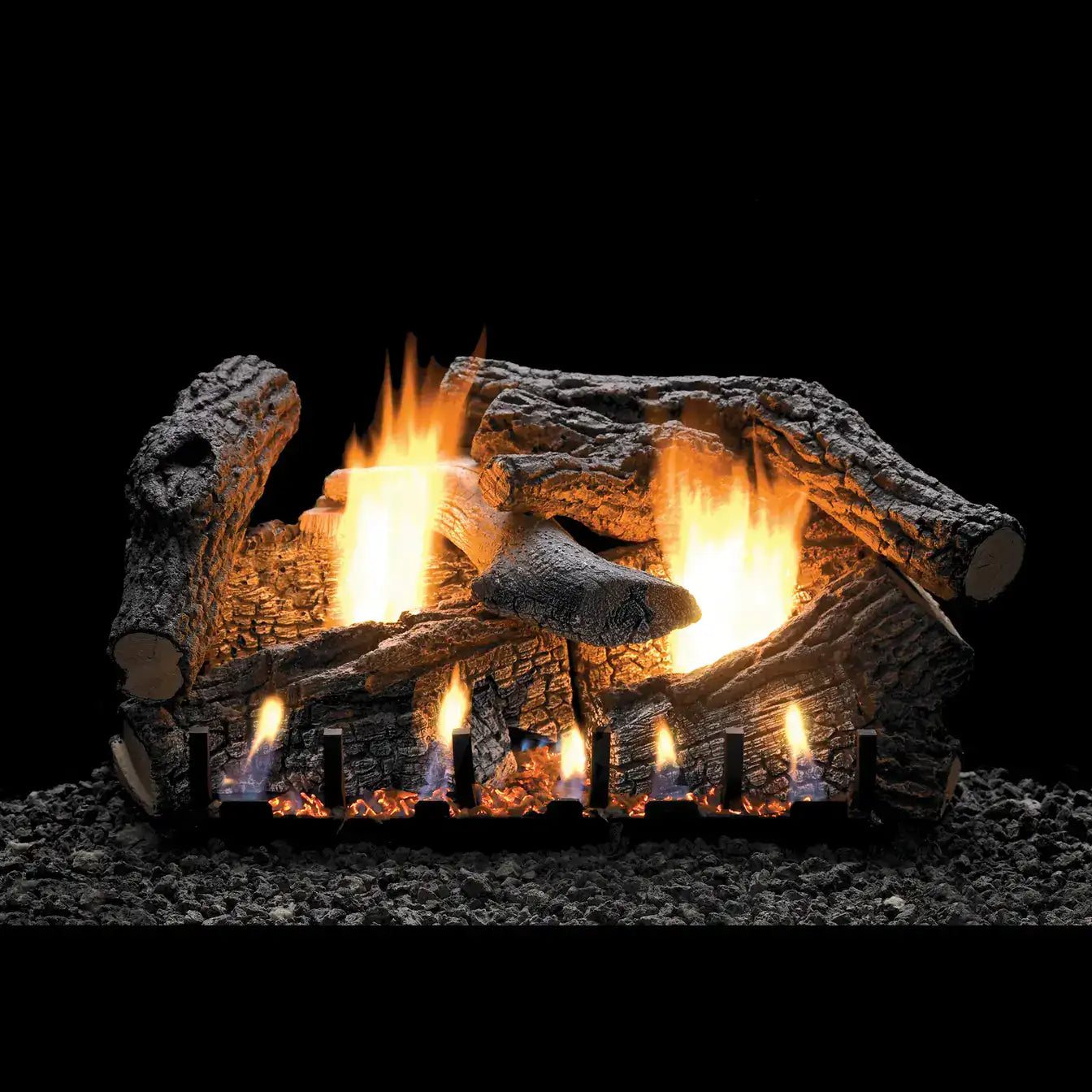 American Hearth Empire Super Sassafras Refractory Ventless Gas Log Set