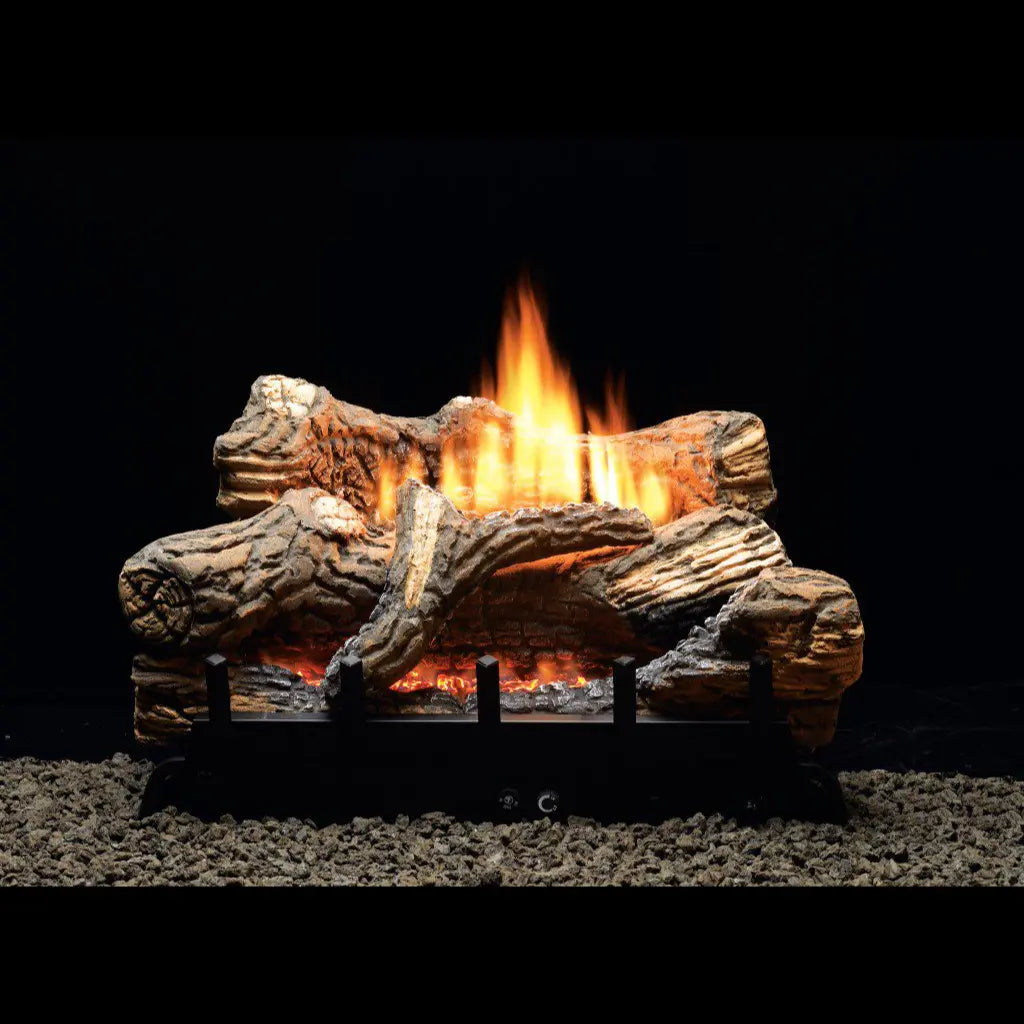 American Hearth Empire Flint Hill Ceramic Fiber Ventless Gas Log Set