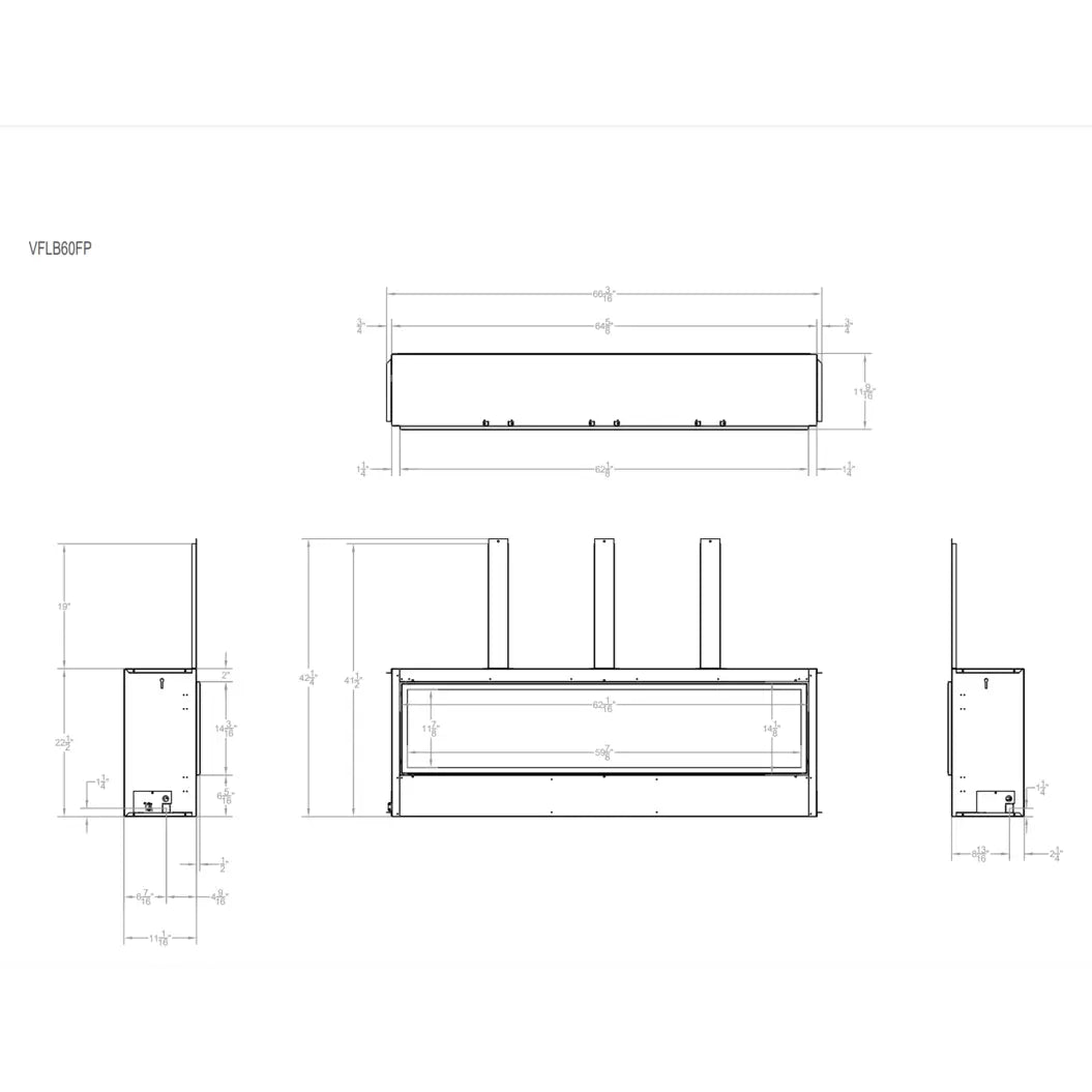 American Hearth Empire Boulevard 60" Vent-Free Fireplace
