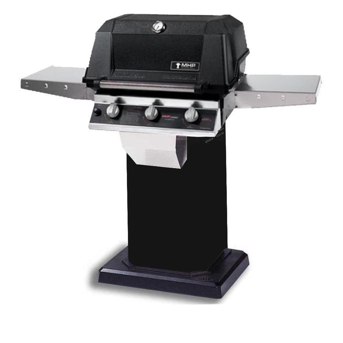 MHP WHRG4DD Hybrid Gas Grill Head With 2 Stainless Steel Shelves
