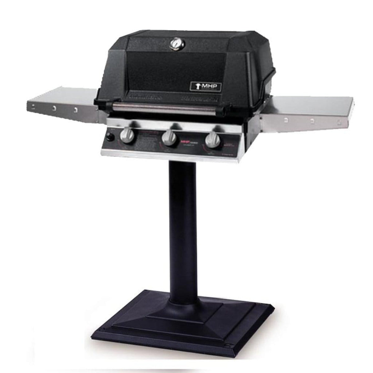 MHP WHRG4DD Hybrid Gas Grill Head With 2 Stainless Steel Shelves