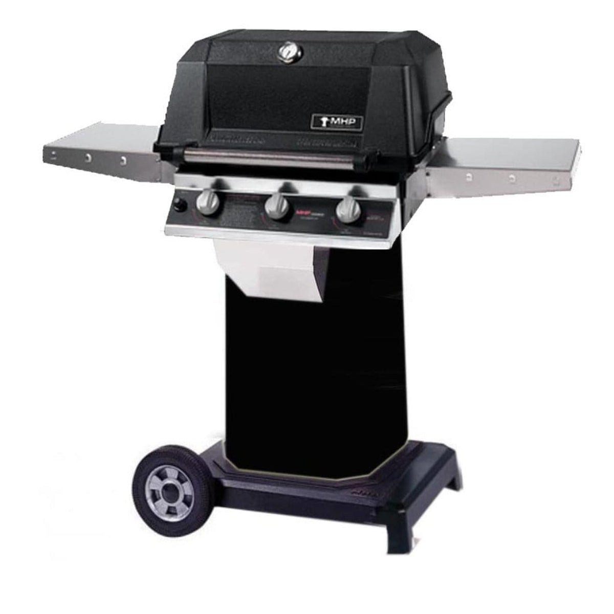 MHP WRG4DD Infrared Gas Grill Head With 2 Stainless Steel Shelves