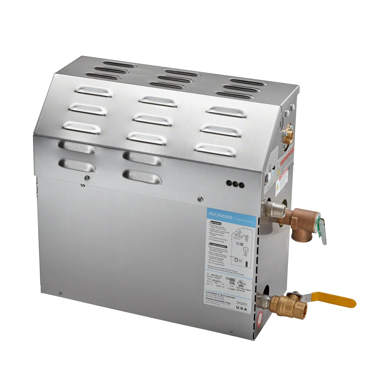 Mr. Steam MS90R2401X MS 5 kW (5000 W) Steam Shower Generator of 240 Volt & 1-Phase with Express Steam