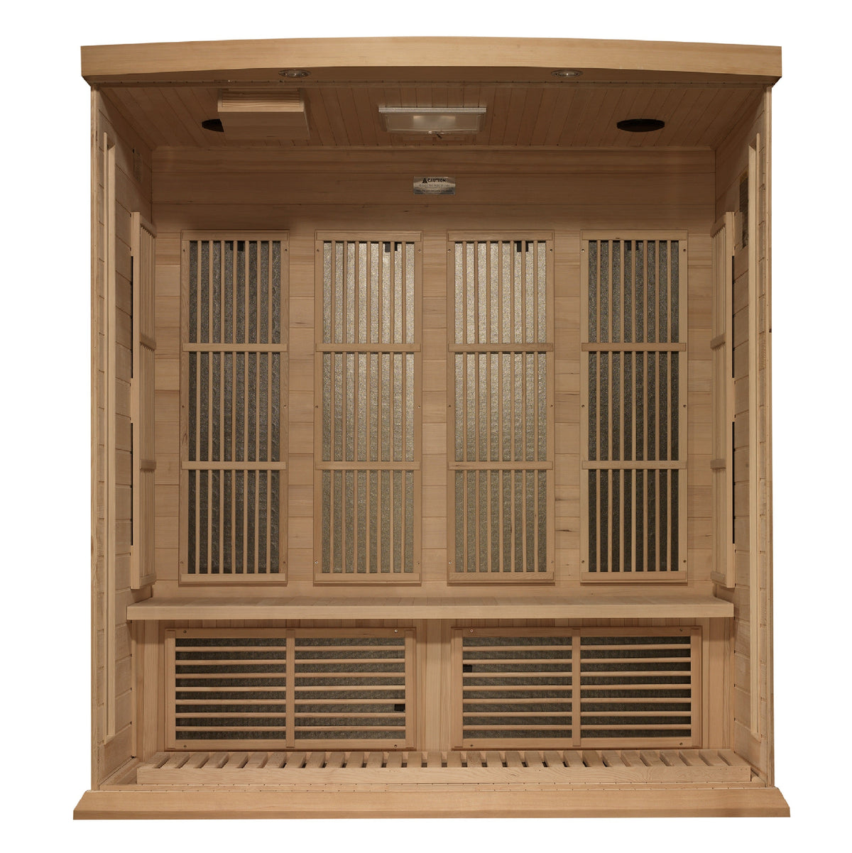 Maxxus 4 Person Near Zero EMF FAR IR Sauna (MX-K406-01-ZF HEM)