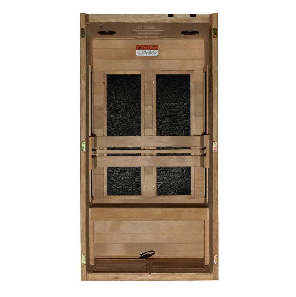 *New 2026 Model* Golden Designs Dynamic "Veneto" 1-2 Person Low EMF FAR IR Sauna DYN-6115-05