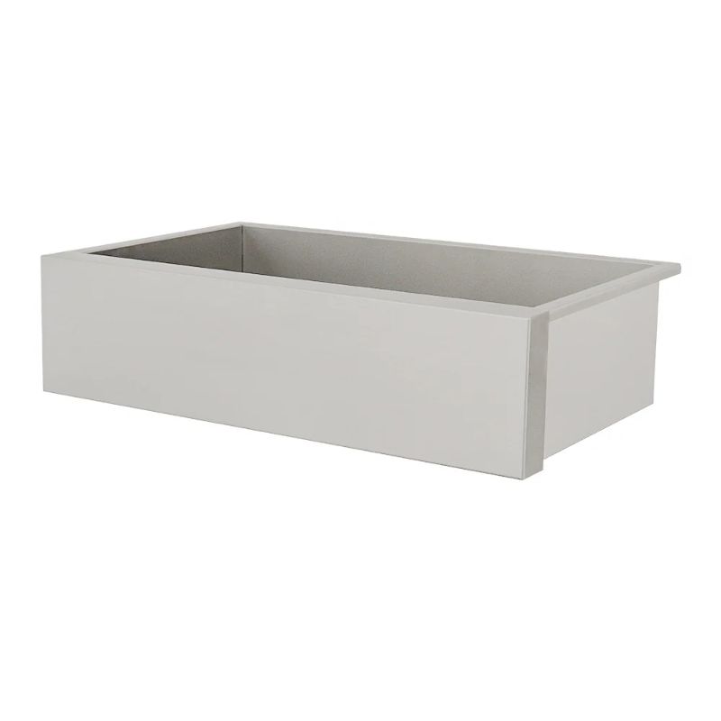 RCS 32-Inch Outdoor Farm House Stainless Steel Sink With Hold and Cold Faucet - RSNK3A