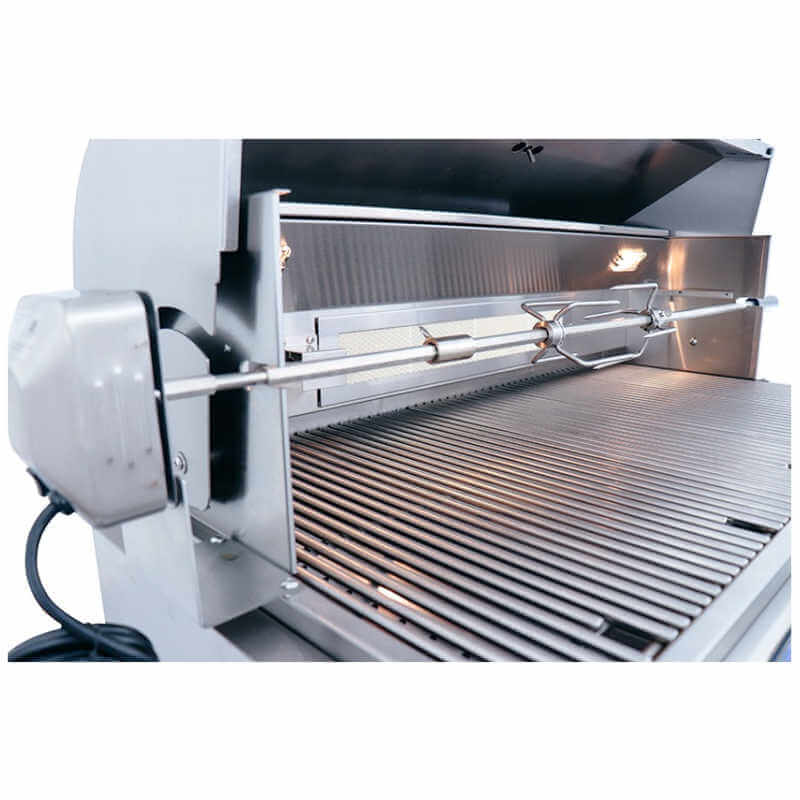 RCS Cutlass Pro 42 Inch 4 Burner Freestanding Gas Grill with Ceramic Briquettes