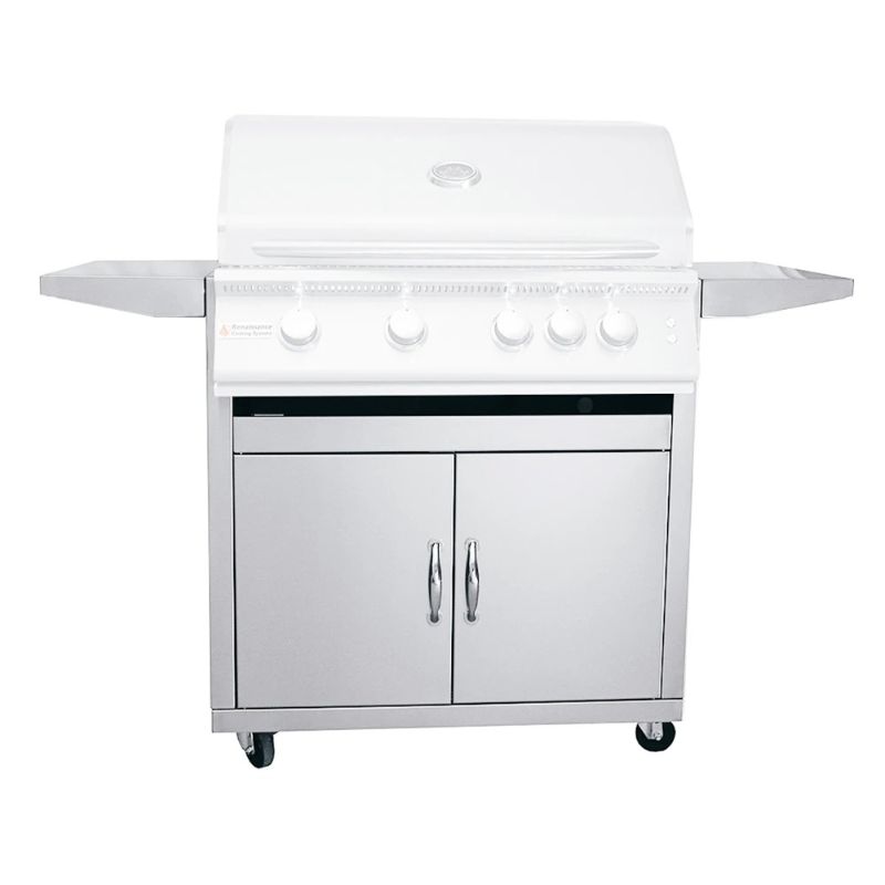 RCS 32 Inch Stainless Steel Freestanding Grill Cart