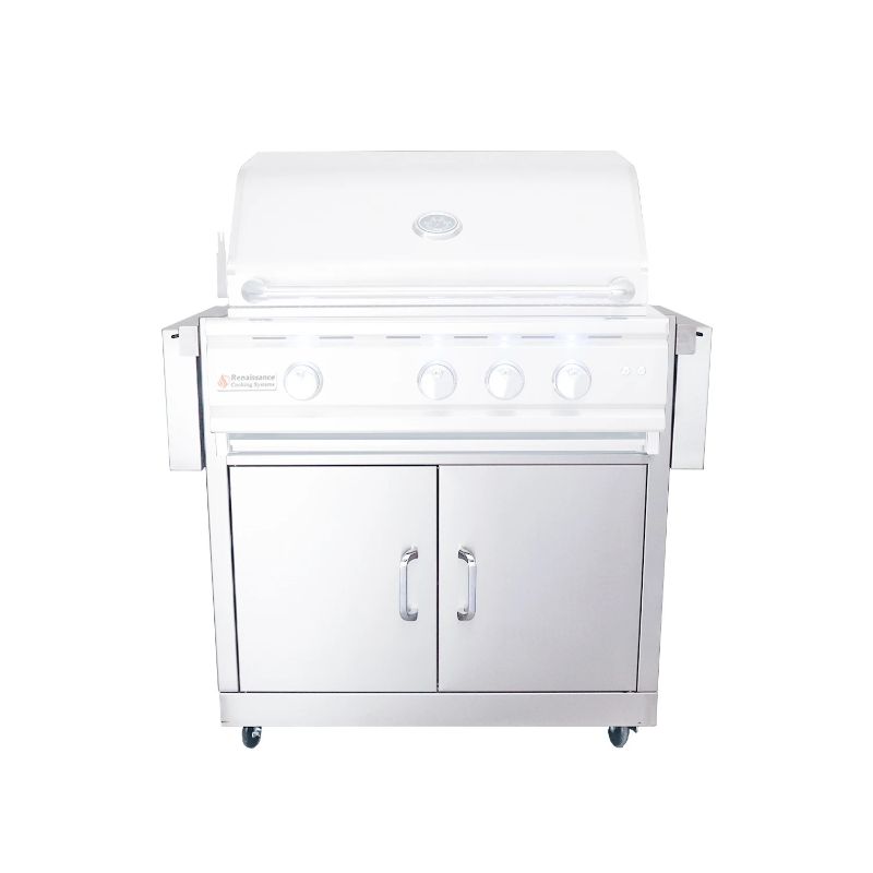 RCS 30 Inch Cutlass Pro Stainless Steel Freestanding Grill Cart
