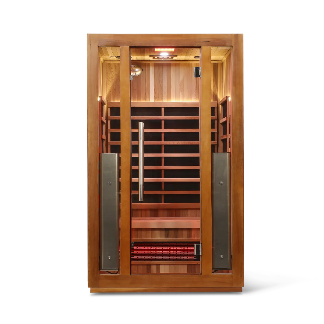 HealthSmart 2-Person Full Spectrum "Smart" WiFi Infrared Sauna Cedar