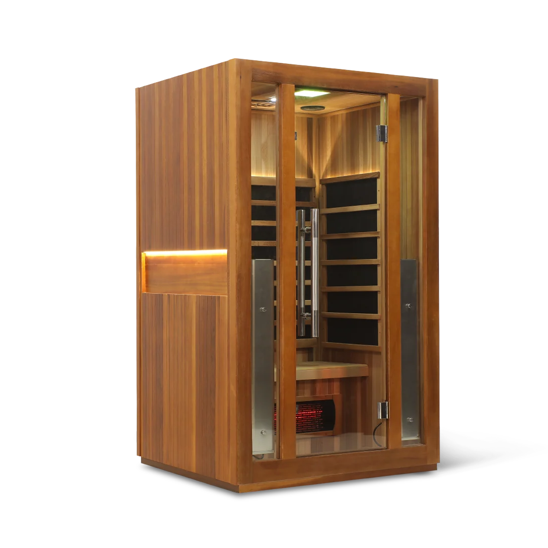 HealthSmart 2-Person Full Spectrum "Smart" WiFi Infrared Sauna Cedar