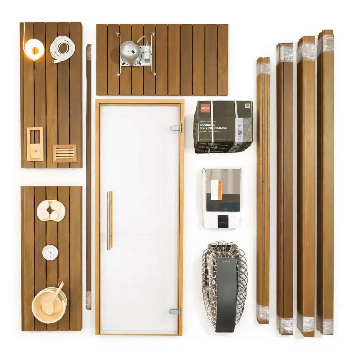 Carbon Smart Saunas - 6' x 7' x 8' - by Finnish Sauna Builders