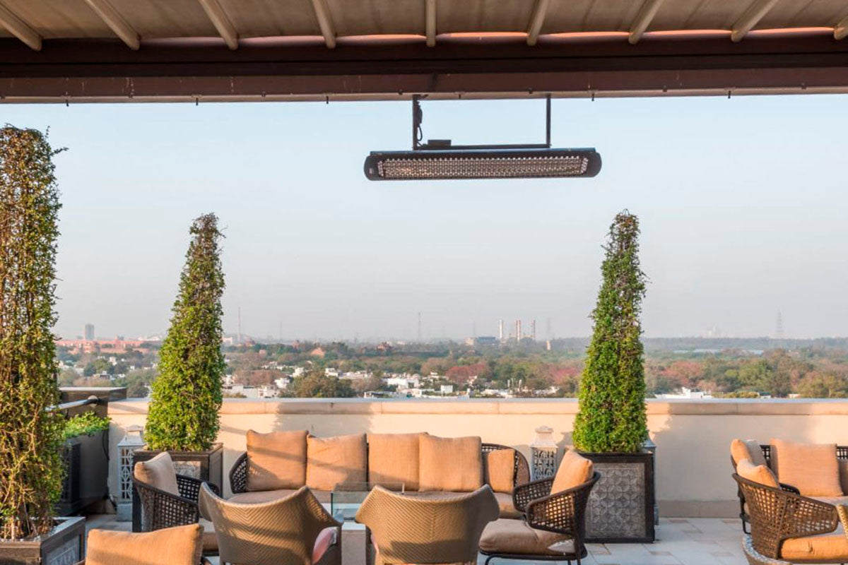 Bromic Heaters Tungsten Smart-Heat 3000 Watt Radiant Infrared Outdoor Electric Heater | Black | 240V
