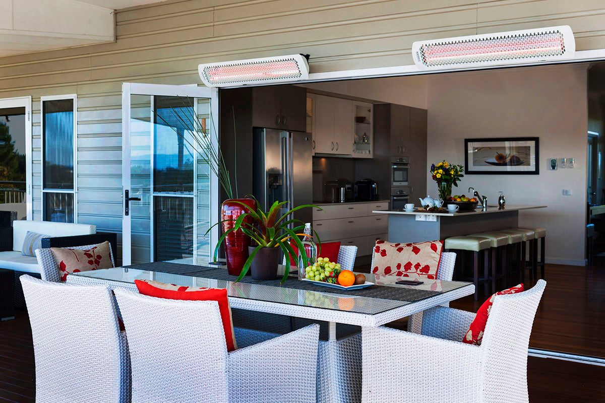 Bromic Heaters Tungsten Smart-Heat 6000 Watt Radiant Infrared Outdoor Electric Heater | White | 240V