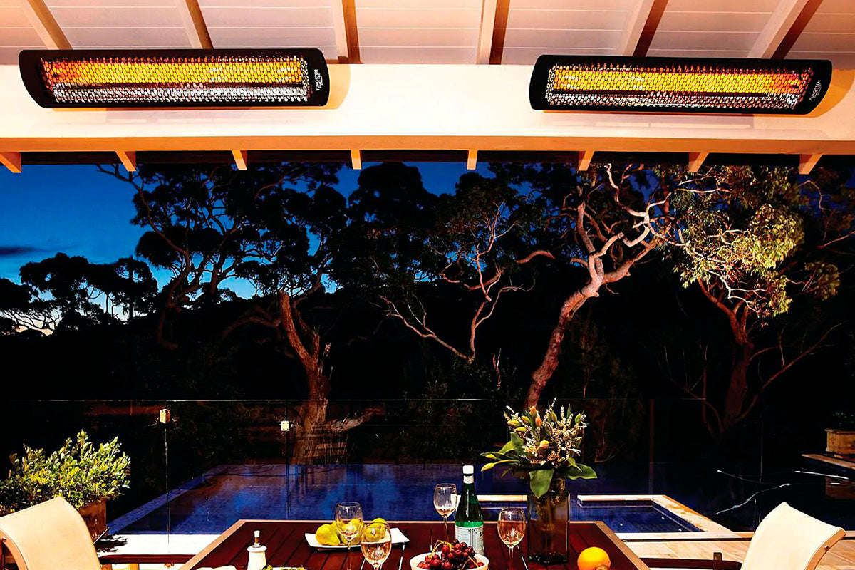 Bromic Heaters Tungsten Smart-Heat 4000 Watt Radiant Infrared Outdoor Electric Heater | Black | 208V