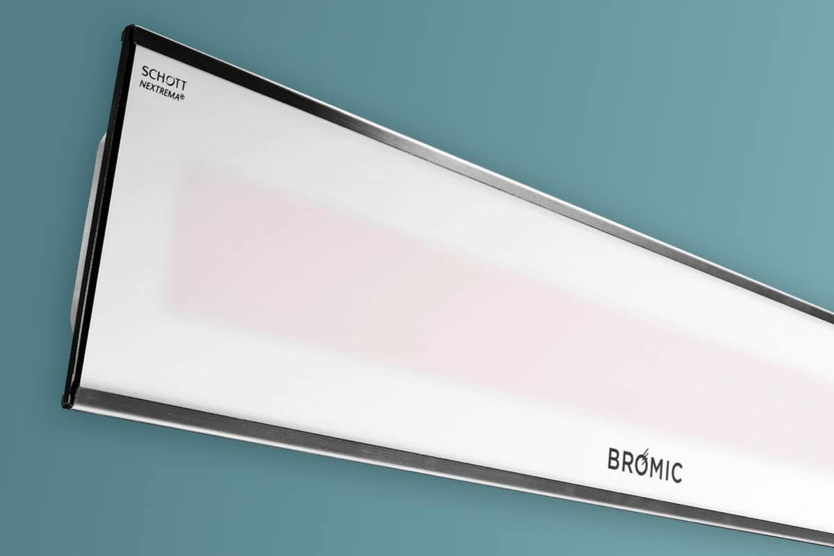 Bromic Heaters Platinum Marine Smart-Heat 2300 Watt Radiant Infrared Outdoor Electric Heater | White | 240V