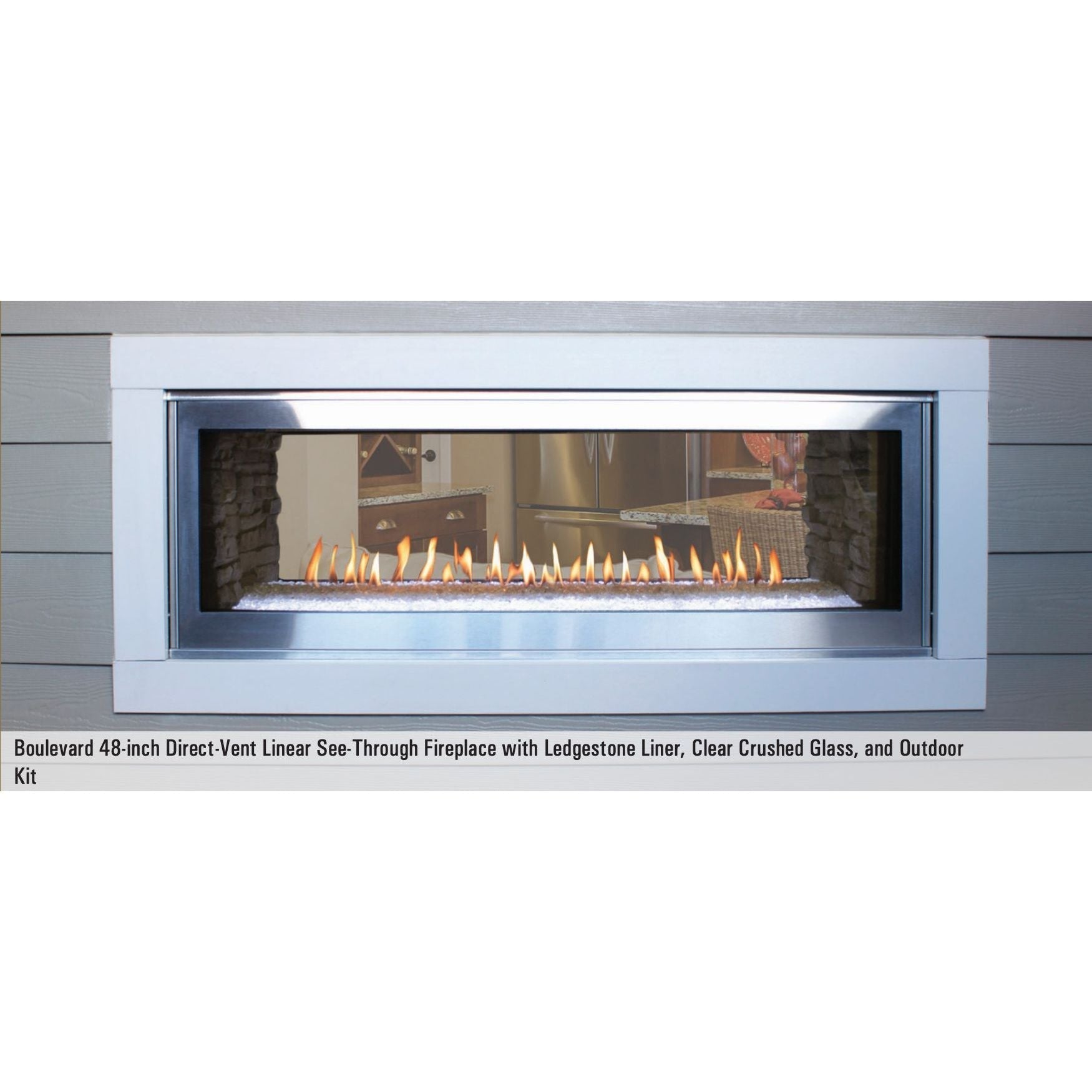 American Hearth Empire Boulevard See-Through 48" Direct Vent Gas Fireplace