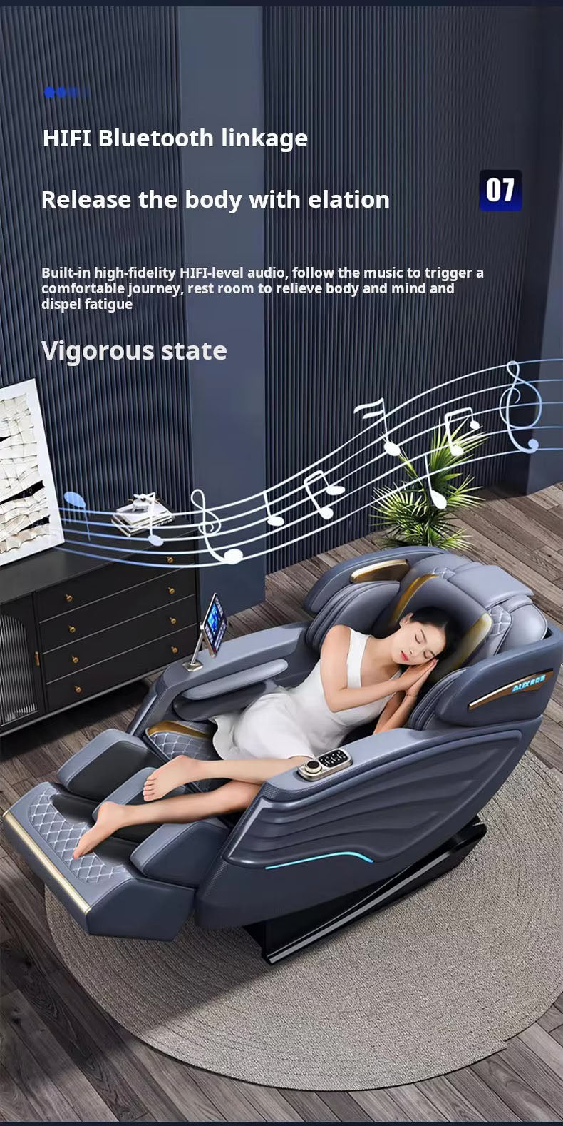 MedEq Recovery C79 Massage Chair Recliner | Full-Body Zero-Gravity Relaxation