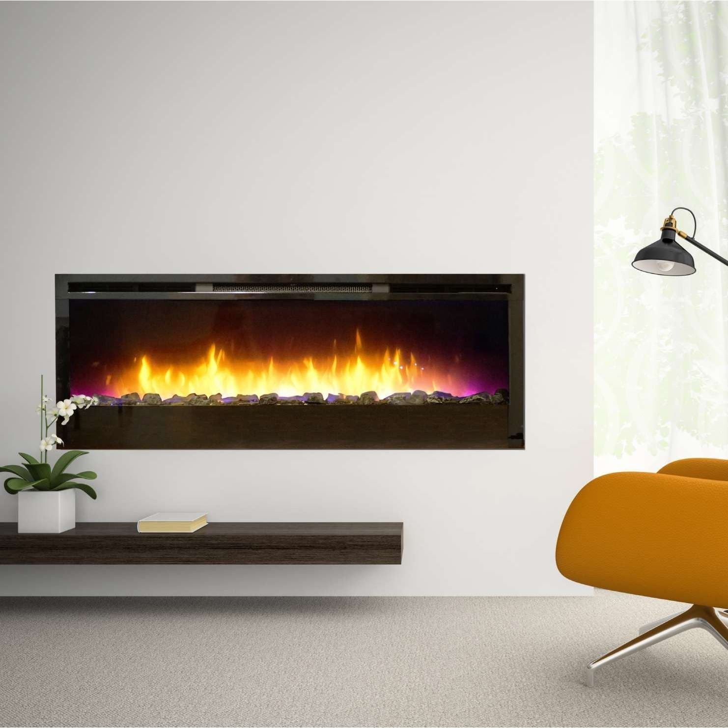 American Hearth Empire Nexfire Linear 74" Electric Fireplace