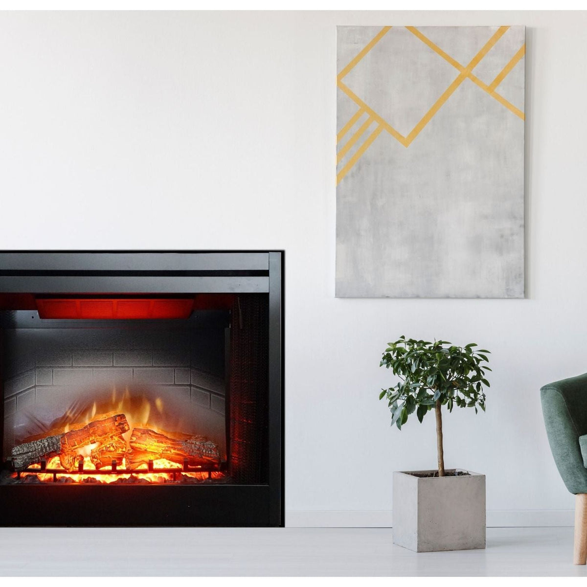 American Hearth Empire Nexfire Traditional 39" Electric Fireplace