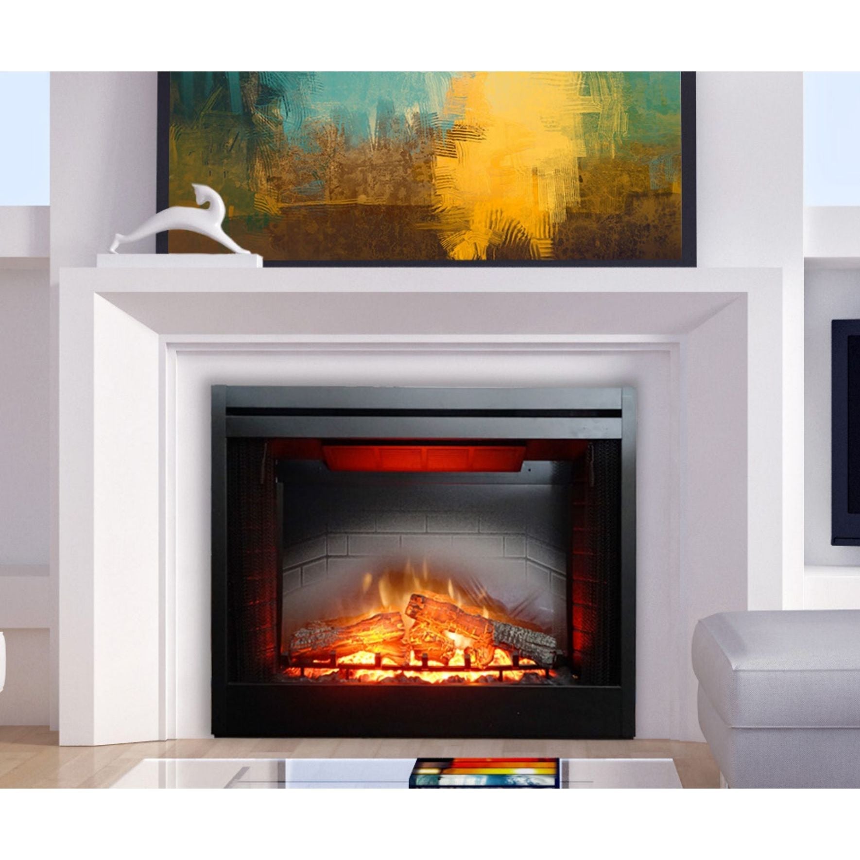American Hearth Empire Nexfire Traditional 39" Electric Fireplace