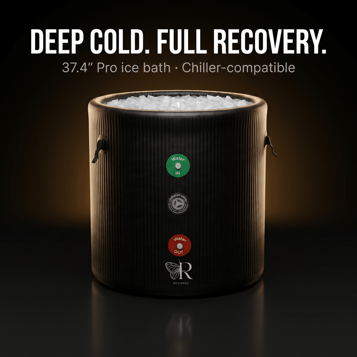 Portable Ice Bath Tub Pro - Water Chiller Compatible Cold Plunge Easy Recovery Solution