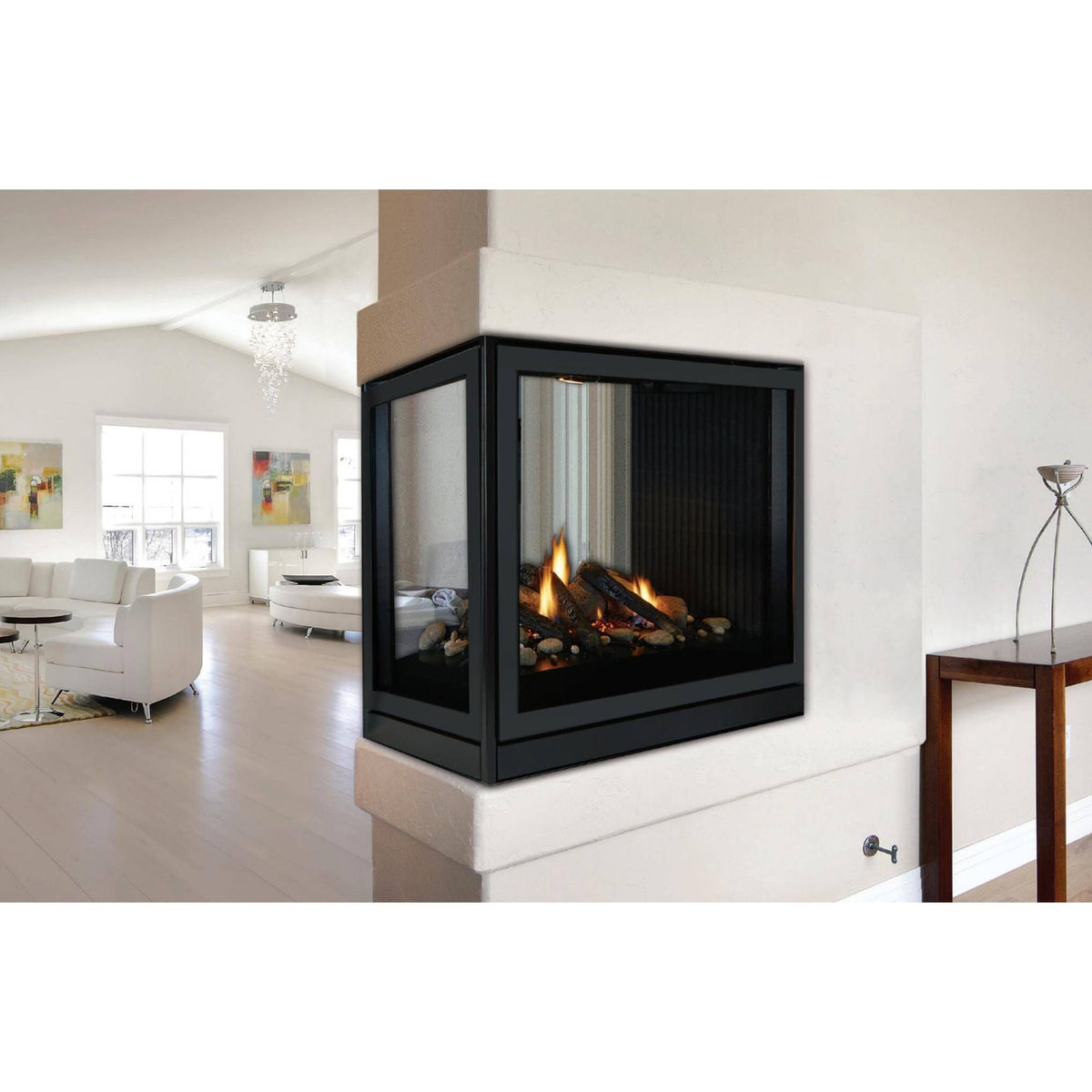 American Hearth Empire Tahoe Clean-Face Peninsula 36" Direct Vent Gas Fireplace