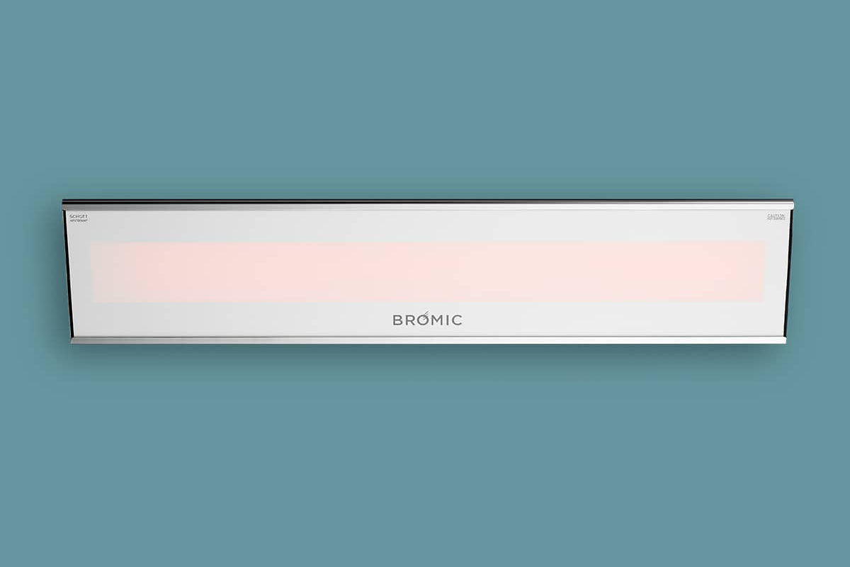 Bromic Heaters Platinum Marine Smart-Heat 2300 Watt Radiant Infrared Outdoor Electric Heater | White | 240V